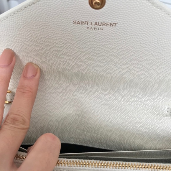 Saint Laurent Monogram Envelope Chain Wallet - Picture 3 of 4